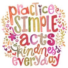 Practice simple acts of kindness everyday graphic